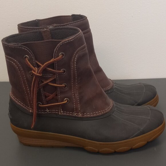 Sperry Saltwater Rubber Waterproof Duck Rain Boots - Women's size 8 - Picture 4 of 10
